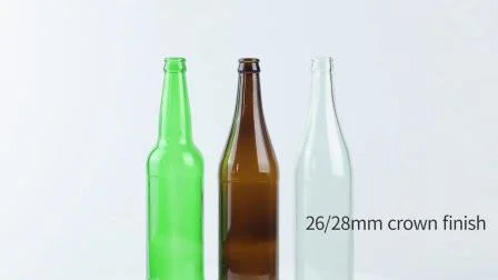 工場出荷時の価格でカスタマイズされた 330ml 500ml 640ml 750ml 緑ビール ガラス瓶